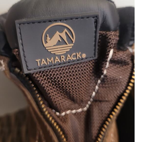 Tamarack Mens All-Season Waterproof Boots 8 Brown Suede Zip Front Insulated Warm - Picture 7 of 10